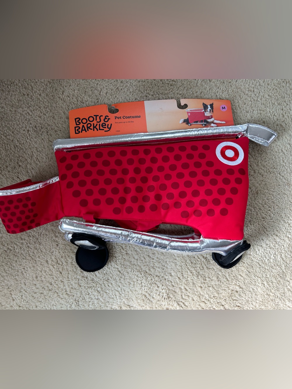 Target shopping cart costume medium